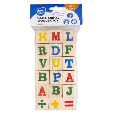 DUVO JUGUETE ROEDORES MADERA CUBOS 3X3X3CM 18 UNID