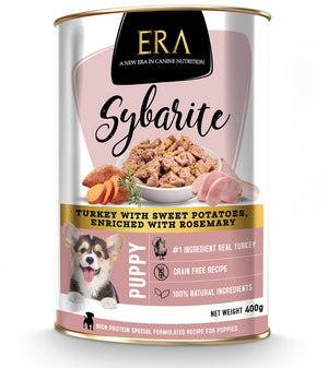 ERA SYBARITE PUPPY TURKEY, SWEET POTATOES WITH ROSEMARY 400G