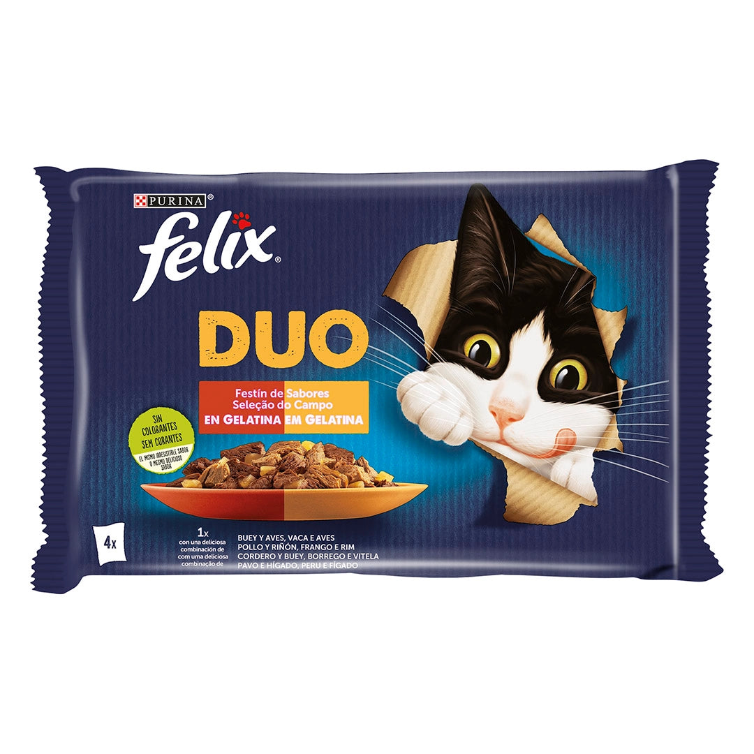 FELIX DUO GELATINA 4X85GR
