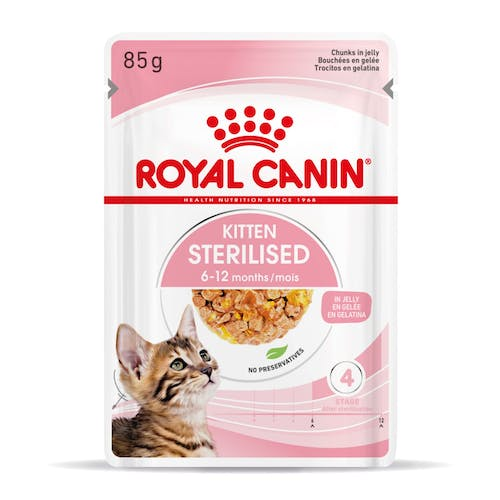 FHN WET KITTEN STERILISED JELLY 85GR