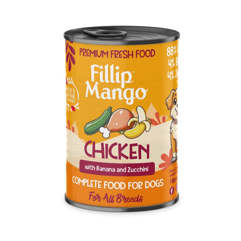 FILLIP MANGO POLLO, PLÁTANO Y CALABACÍN 400 GR