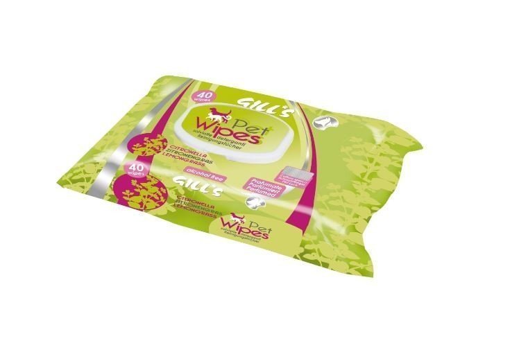 GILL'S TOALLITAS HUMEDAS XL AROMA CITRONELA (30X20CM) 40UDS