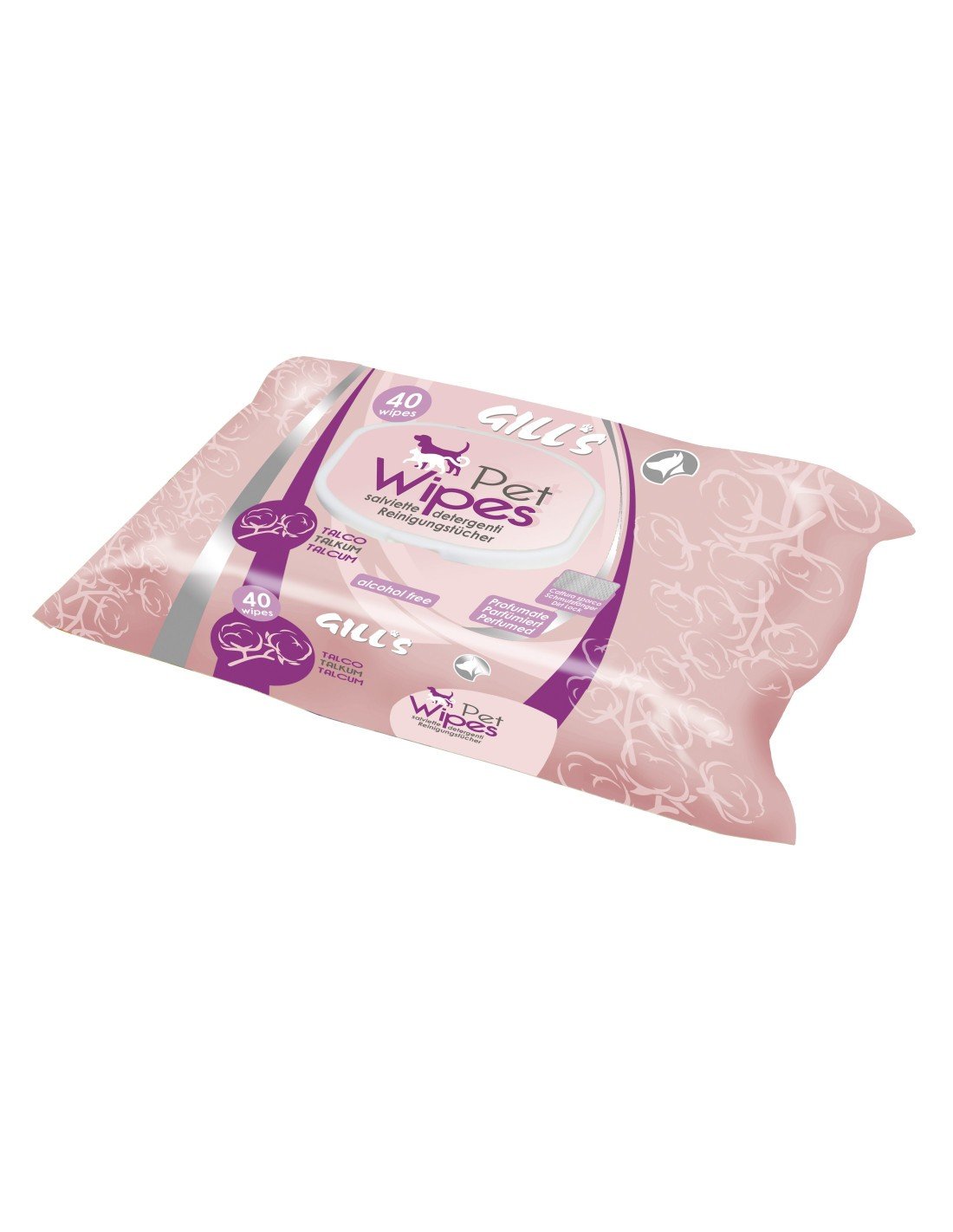 GILL'S TOALLITAS HUMEDAS XL PERFUME DE TALCO (30X20CM) 40UDS