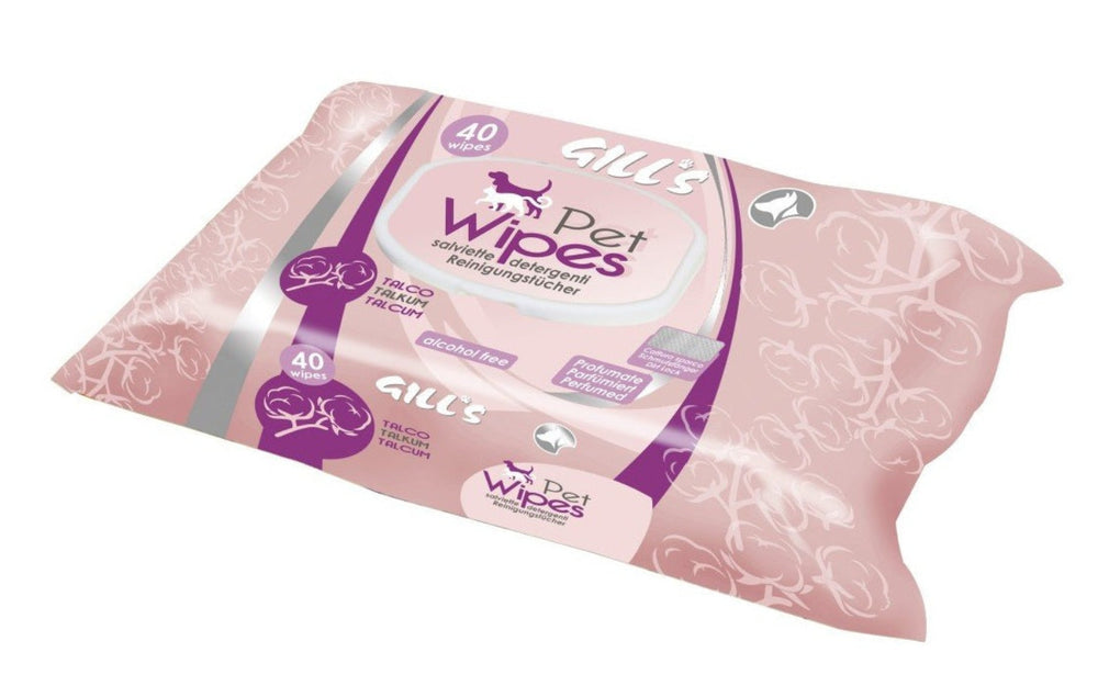 GILL'S TOALLITAS HUMEDAS XL PERFUME DE TALCO (30X20CM) 40UDS
