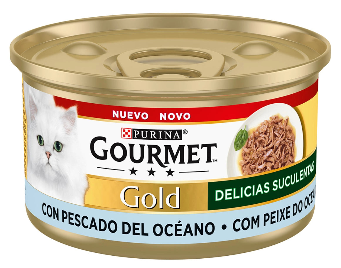 GOURMET GOLD DELICIAS SUCULENTAS PESCADO DEL OCEANO 85GR