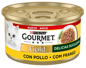 GOURMET GOLD DELICIAS SUCULENTAS POLLO 85GR