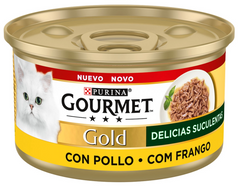 GOURMET GOLD DELICIAS SUCULENTAS POLLO 85GR
