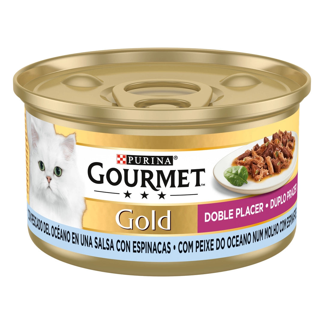 GOURMET GOLD DOBLE PLACER 85GR SALSA PESCADO/ESPIN