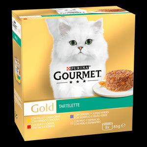 GOURMET GOLD TARTALLETTE CARNES Y VERDURAS PACK 8X85GR