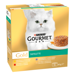 GOURMET GOLD TARTALLETTE CARNES Y VERDURAS PACK 8X85GR
