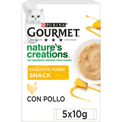 GOURMET NATURE´S CREATIONS PURE POLLO/CALABAZA 5X10GR