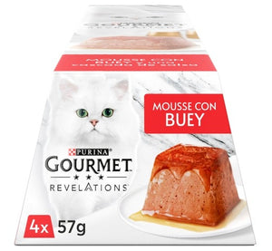 GOURMET REVELATIONS MOUSSE BUEY 4X57GR