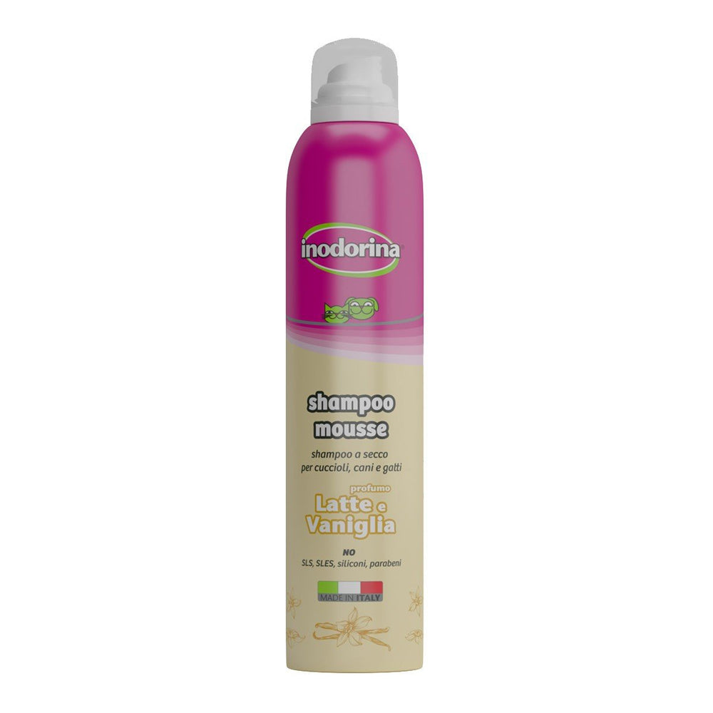 INODORINA SHAMPOO MOUSSE - LECHE Y VAINILLA 250 ML