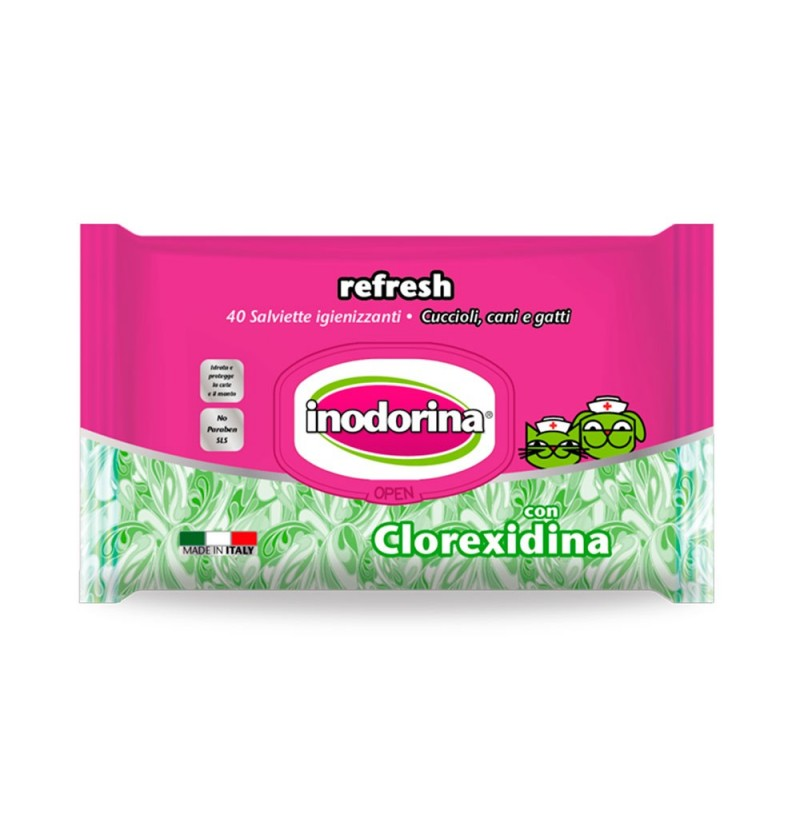 INODORINA TOALLITA REFRESH CLOREXIDINA 40 PZ