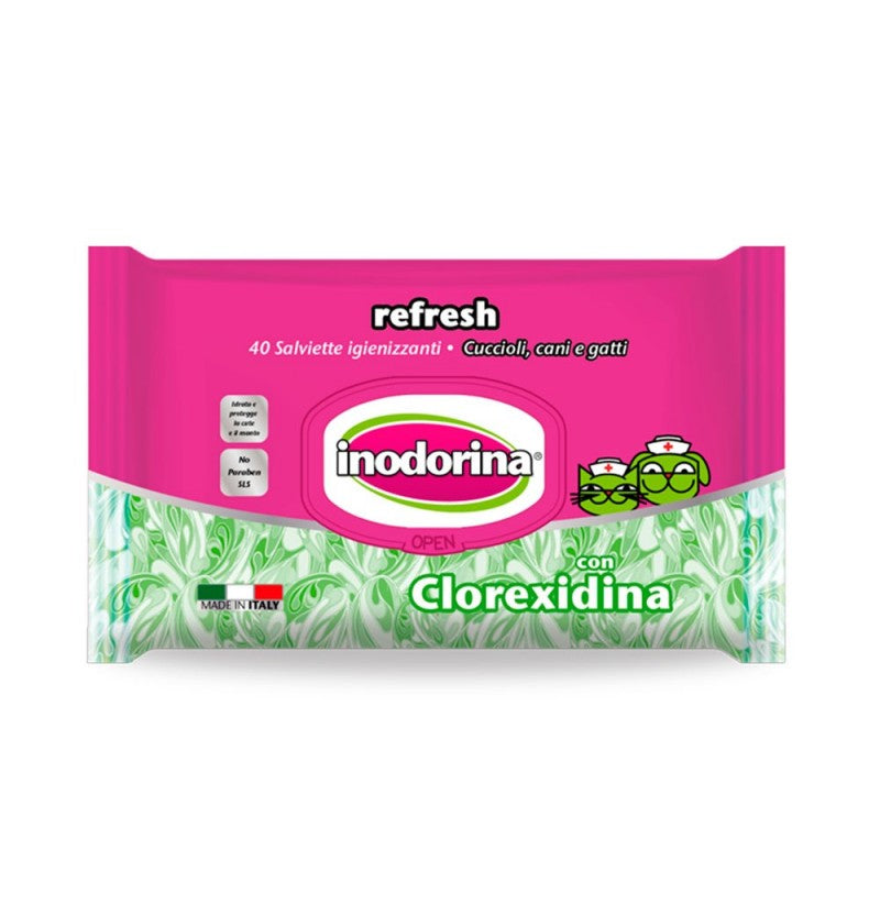 INODORINA TOALLITA REFRESH CLOREXIDINA 40 PZ
