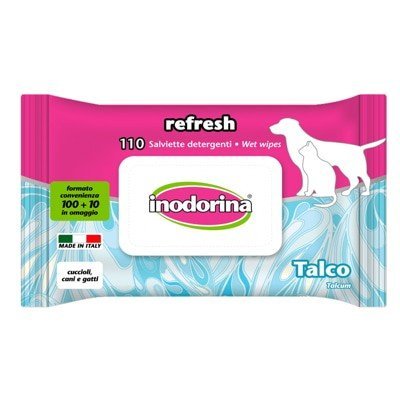 INODORINA TOALLITAS REFRESH TALCO 110UNID