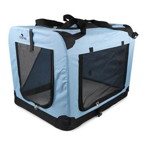 JAULA DE LONETA 91X63X63 CM AZUL Y NEGRO