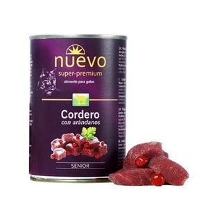 LATA GATO SENIOR CORDERO 400GR