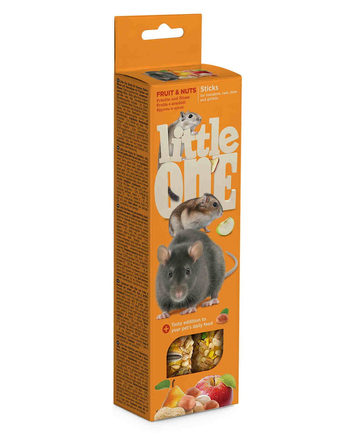 LITTLEONE STICKS FRUTA F.SECOS HAMSTER RATON JERBOS 120GR