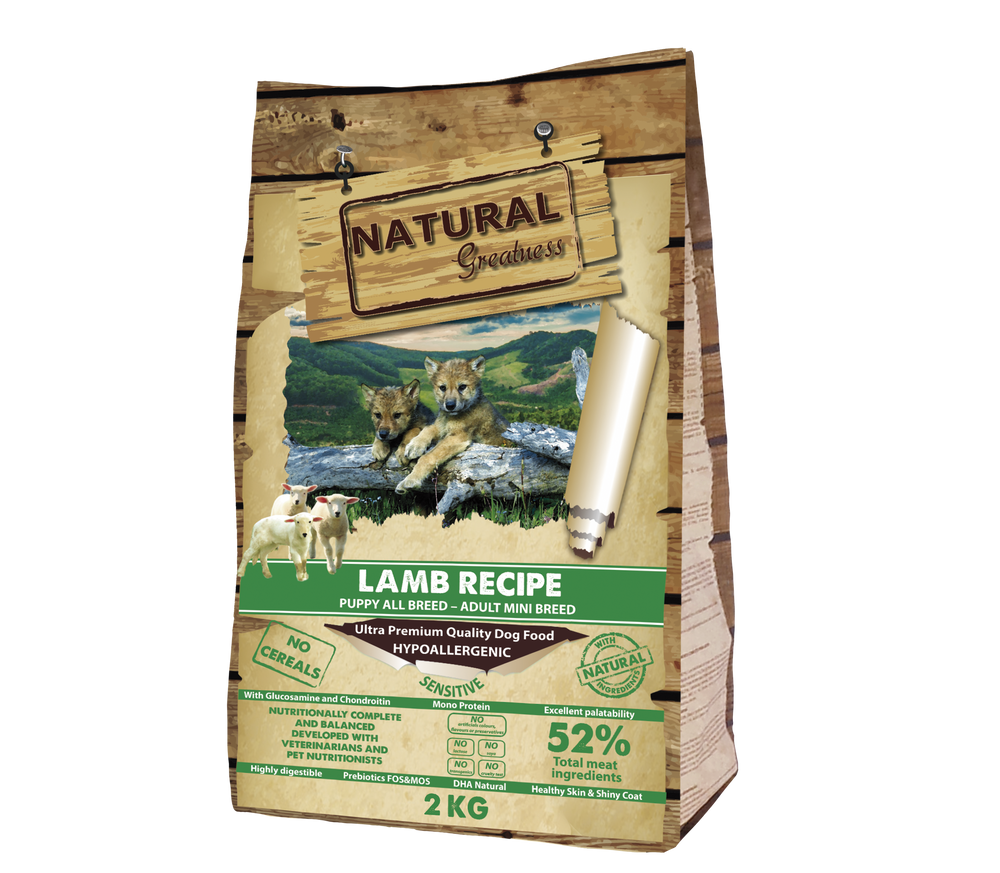 Natural Greatness Sensitive Cordero Mini Starter Puppy / Adult