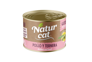 NATURCAT POLLO Y TERNERA KITTEN 200GR
