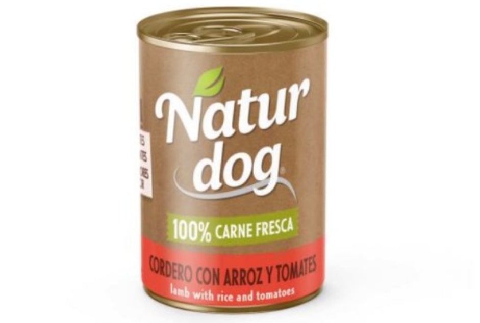 NATURDOG WET CORDERO CON ARROZ Y TOMATES