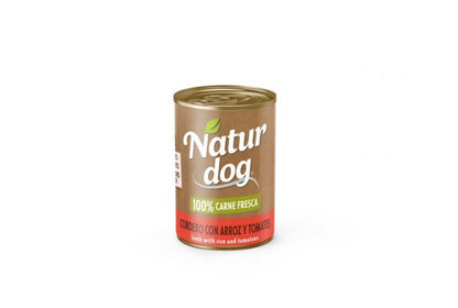 NATURDOG WET CORDERO CON ARROZ Y TOMATES