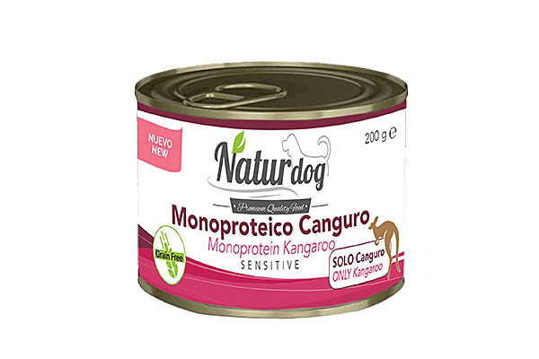NATURDOG WET MONOPROTEICO CANGURO 200GR
