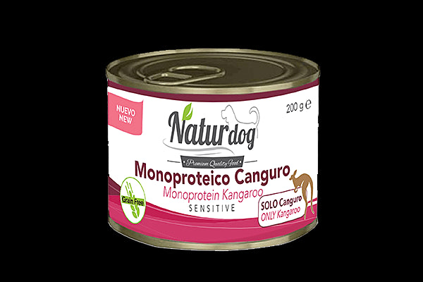 NATURDOG WET MONOPROTEICO CANGURO 200GR