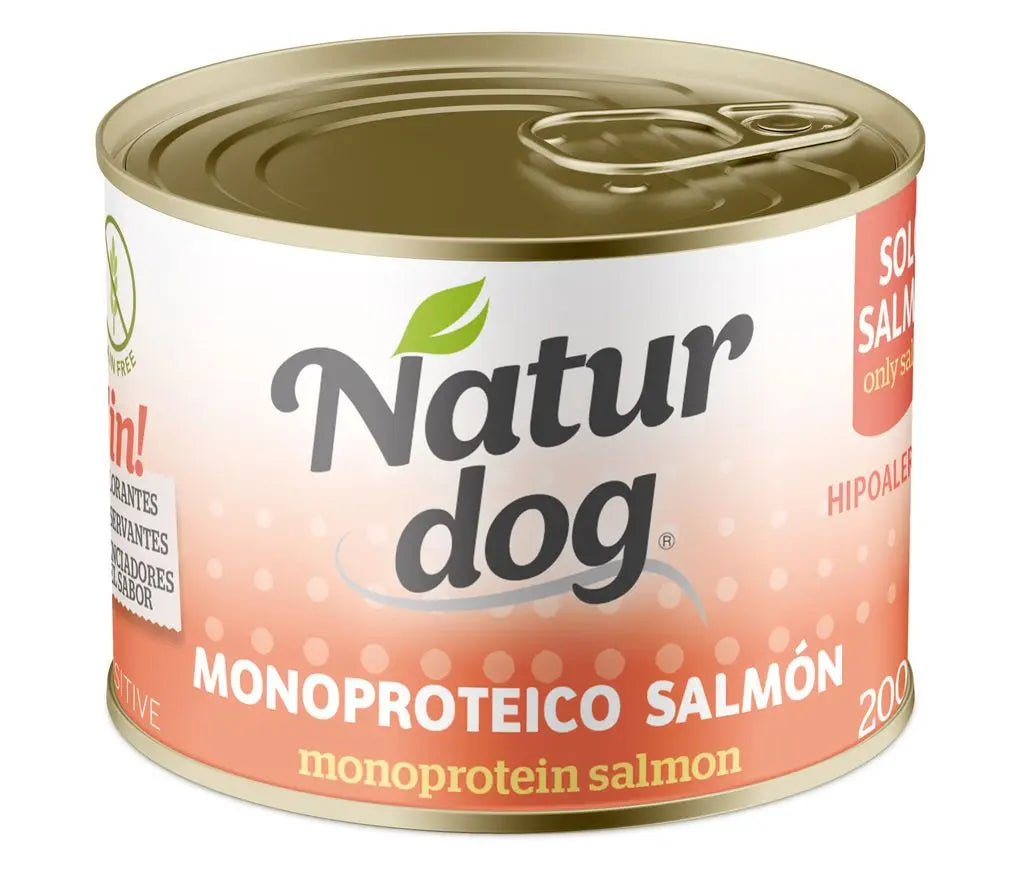 NATURDOG WET MONOPROTEICO SALMON GRAIN FREE 400GR