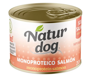 NATURDOG WET MONOPROTEICO SALMON GRAIN FREE 400GR