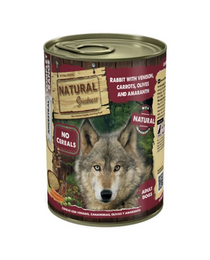 NGD CONEJO CON VENADO/ZANAHORIAS/ACEITUNAS/AMARANTO 400GR