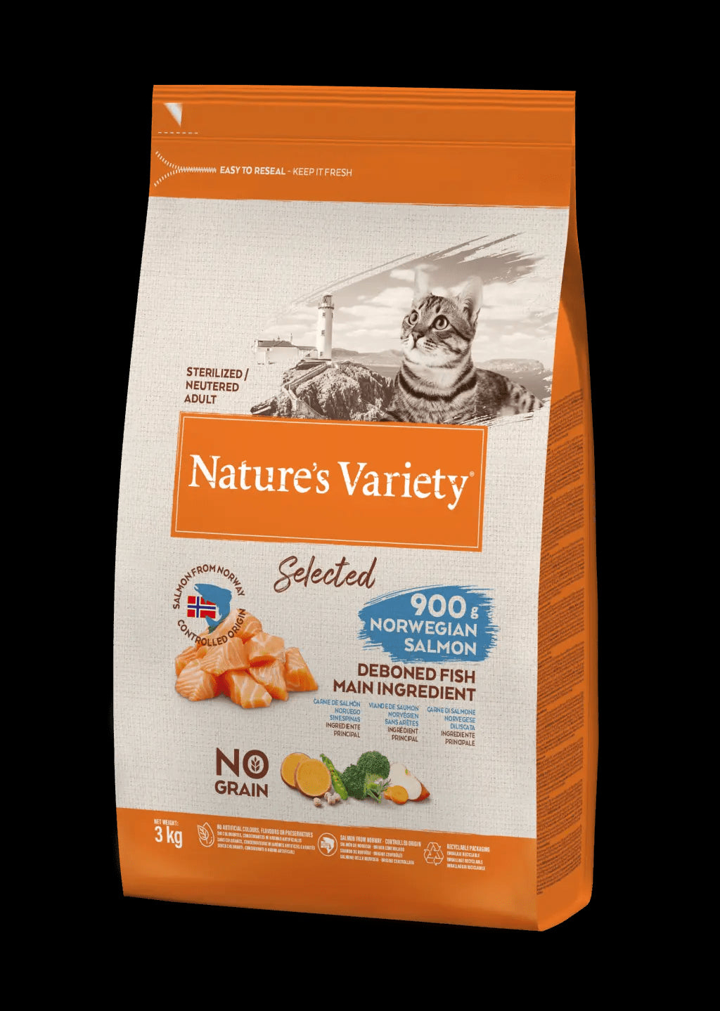 NVC NO GRAIN STERILIZED SALMON 3KG