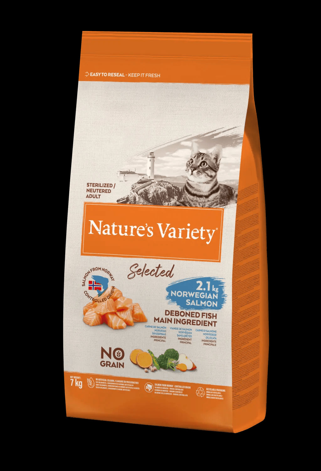 NVC NO GRAIN STERILIZED SALMON 7KG