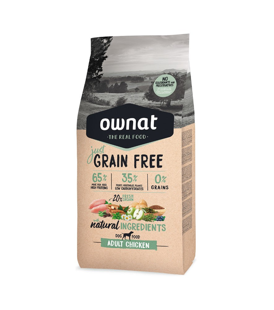 OWNAT JUST DOG GRAIN FREE ADULT CHICKEN 3KG