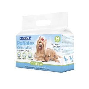 PAÑAL PARA PERRO S 14UDS 30-39CM