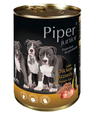 PIPER JUNIOR CHICKEN GIZZARDS BROWN RICE 400GR