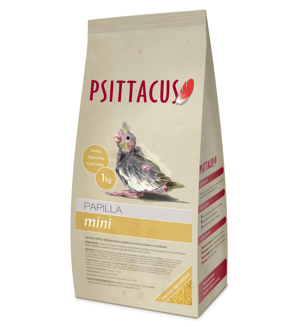 PSITTACUS PAPILLA MINI 1 KG