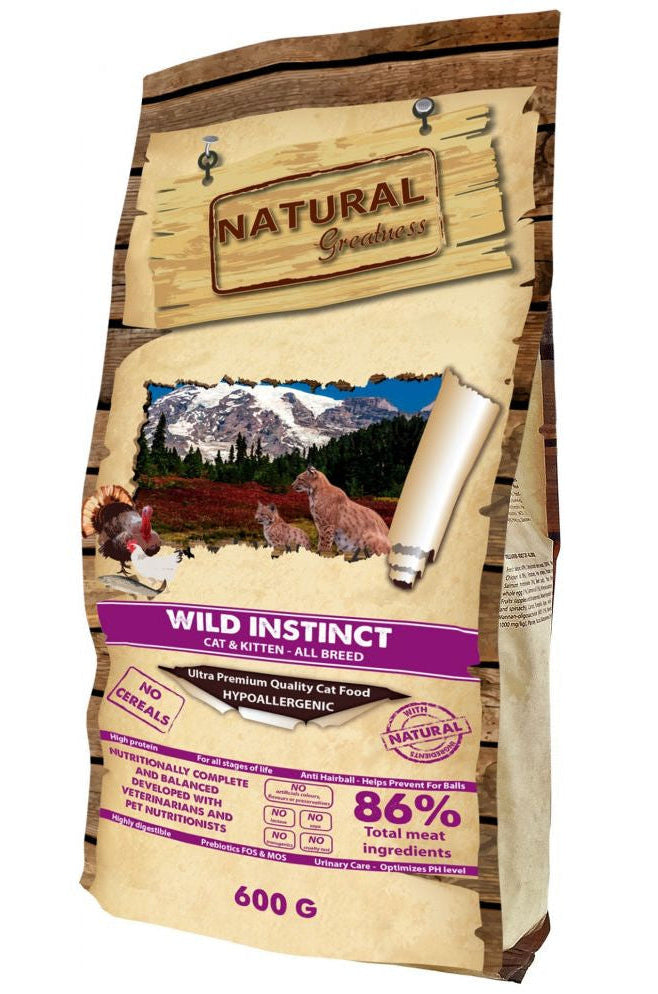 RECETA CAT AND KITTEN WILD INSTINCT NATURAL GREATNESS 600GR