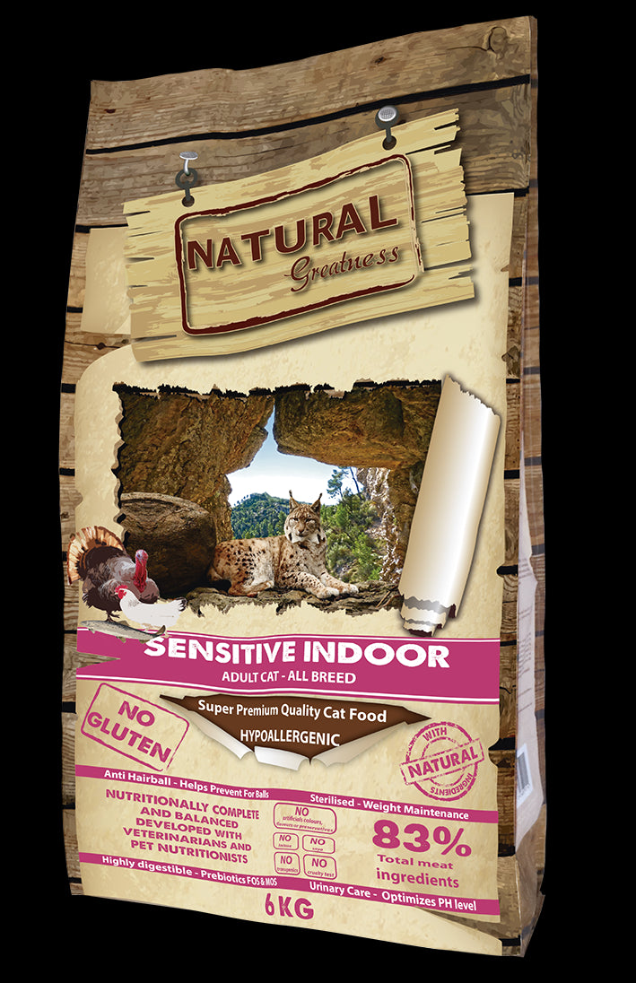 RECETA CAT SENSITIVE INDOOR NATURAL GREATNESS