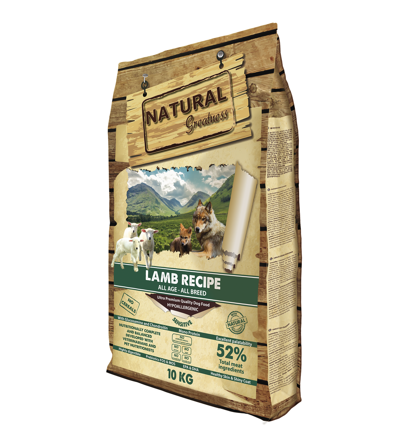 RECETA SENSITIVE NATURAL GREATNESS CORDERO