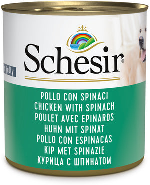 SCHESIR PERRO POLLO CON ESPINACAS 285GR
