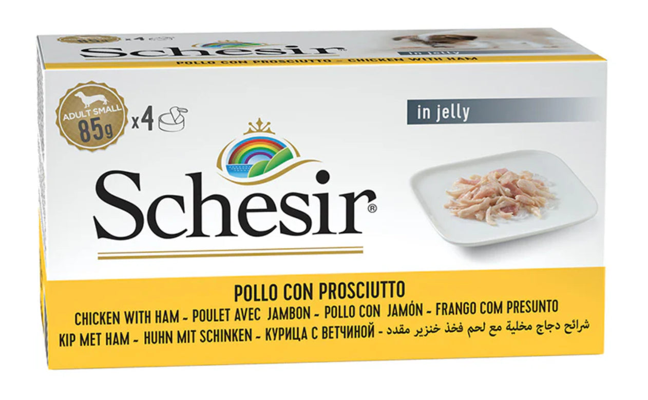 SCHESIR POLLO Y JAMON GELATINA 4X85GR