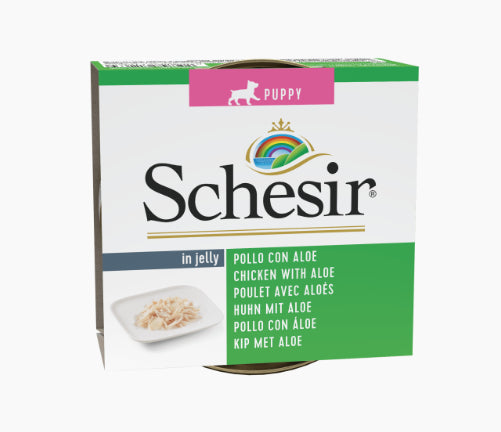 SCHESIR PUPPY POLLO CON ALOE 150GR