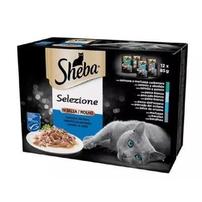 SHEBA MULTIPACK DELICATEZZE GELATINA PESCADO 12X85GR