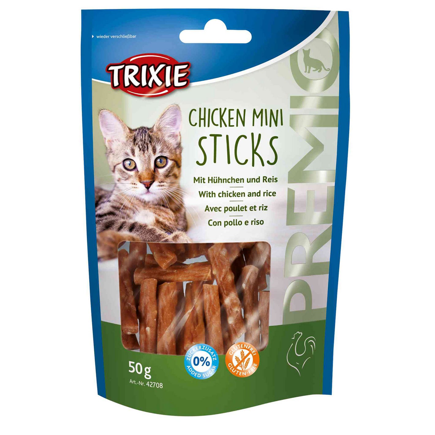 SNACK CHICKEN MINI STICKS 50GR