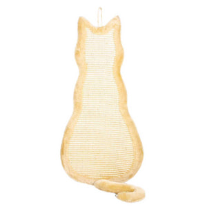 TABLA RASCADORA GATO, 35X69 CM, BEIGE