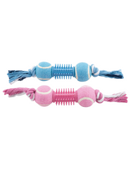 TUBO + 2 PELOTAS TENIS EN CUERDA BICOLOR 28CM 125-135GR