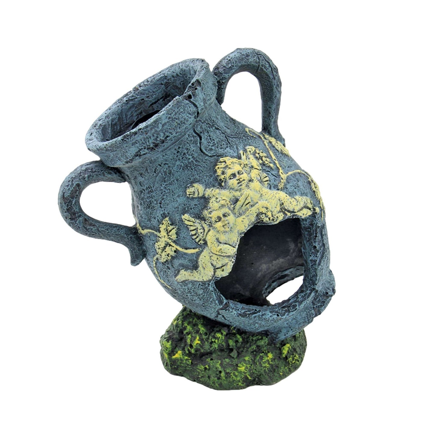 VASIJA 2 ASAS AZUL 14 CM