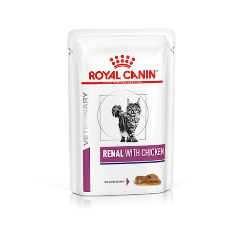 VHN CAT WET RENAL CHICKEN POUCH 85 GR